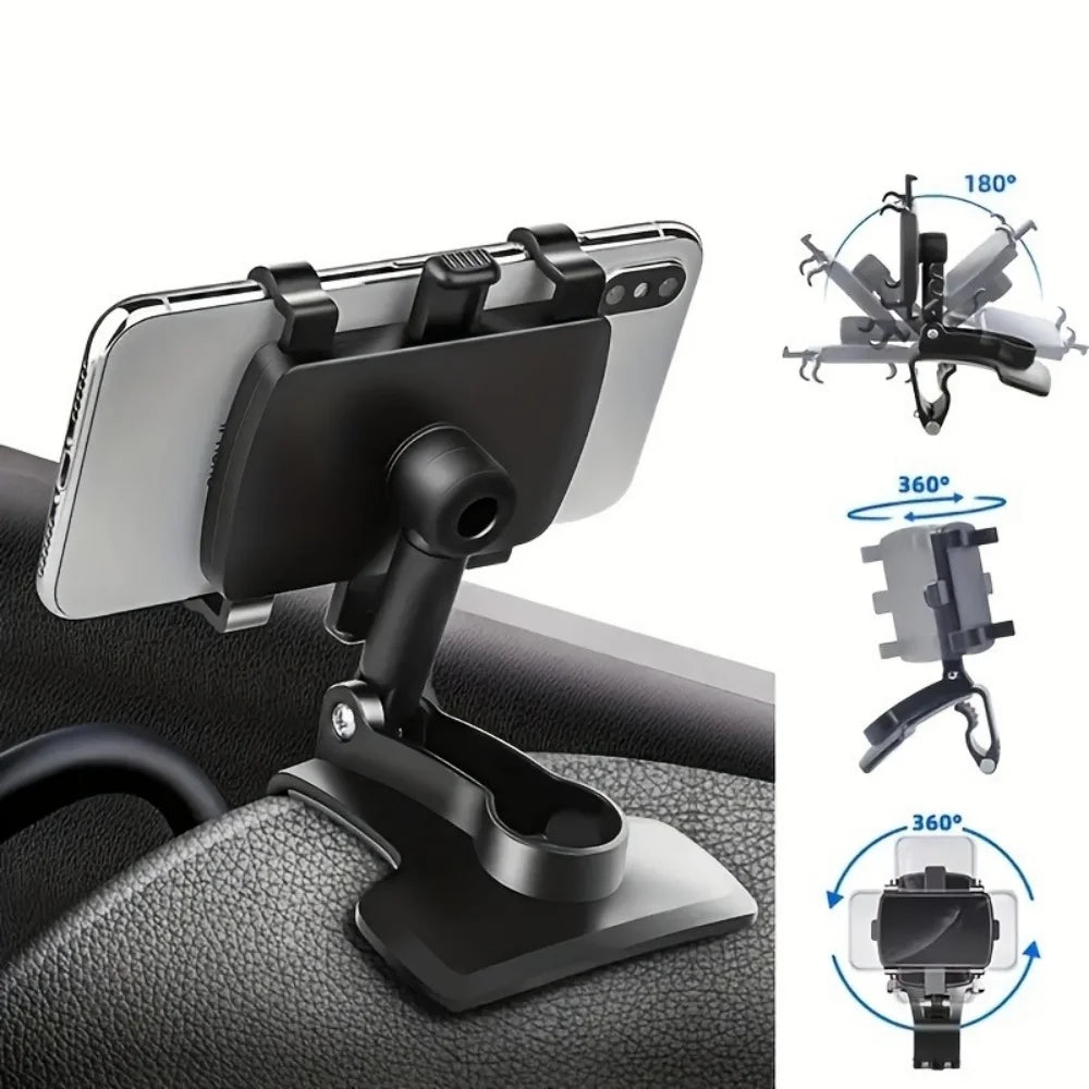 Universal Car Phone Holder Dashboard Mount GPS Support Adjustable Bracket Stand for phone.