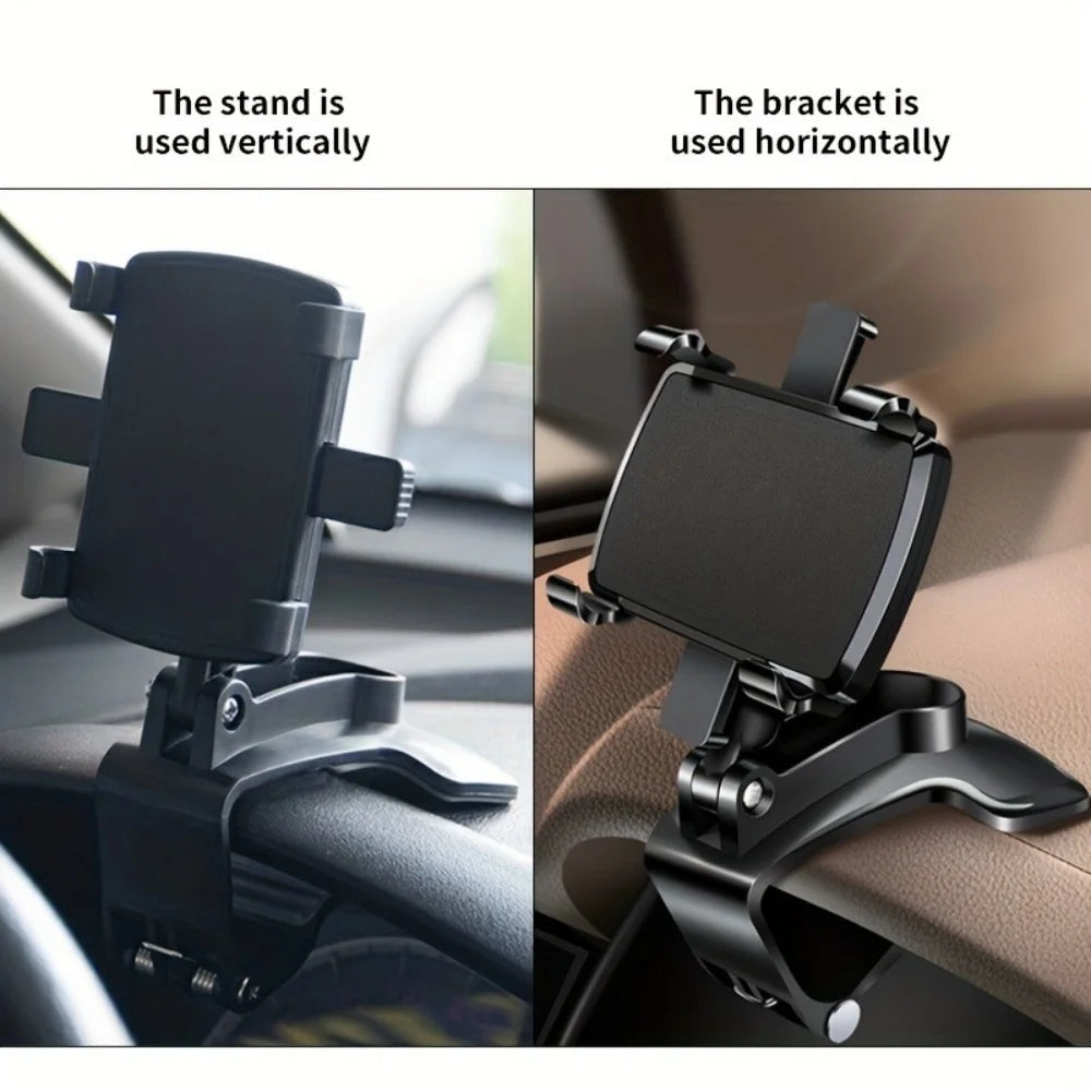Universal Car Phone Holder Dashboard Mount GPS Support Adjustable Bracket Stand for phone.