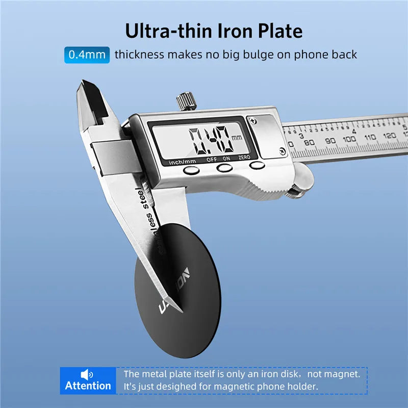 USLION Metal Plate Disk For Magnet Car Phone Holder Iron Sheet Sticker For Magnetic Mobile Stand Mount Automobile Adsorption New