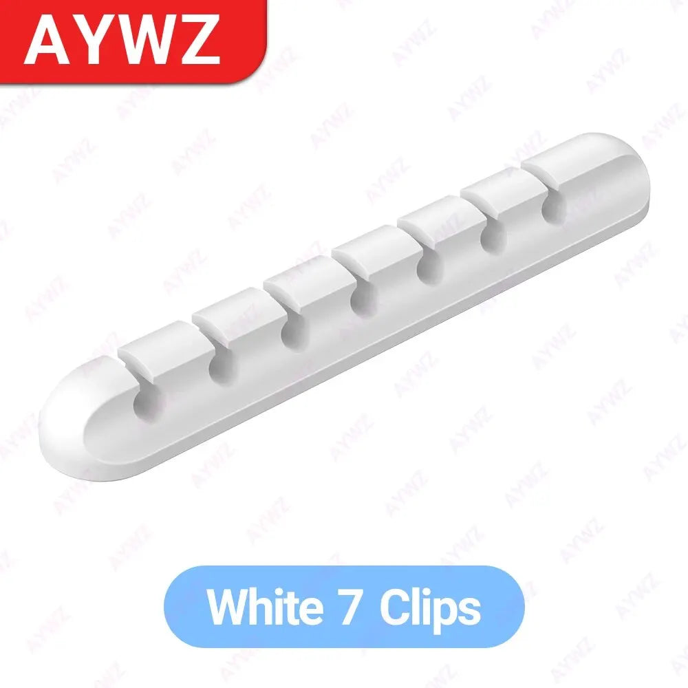 Adhesive Cable Holder Clips Cord Management Wire Organizer for Desktop USB Charging Cable Nightstand Power Cord Mouse .