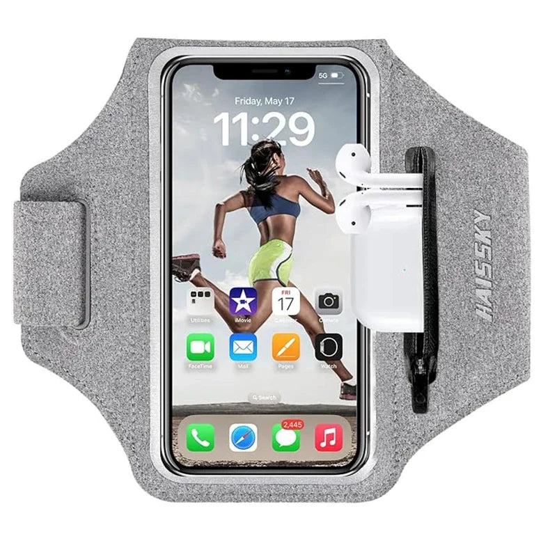 Zipper Pocket Running Sports Armband For Phone Outdoor Touch Screen Belt Arm Bags.