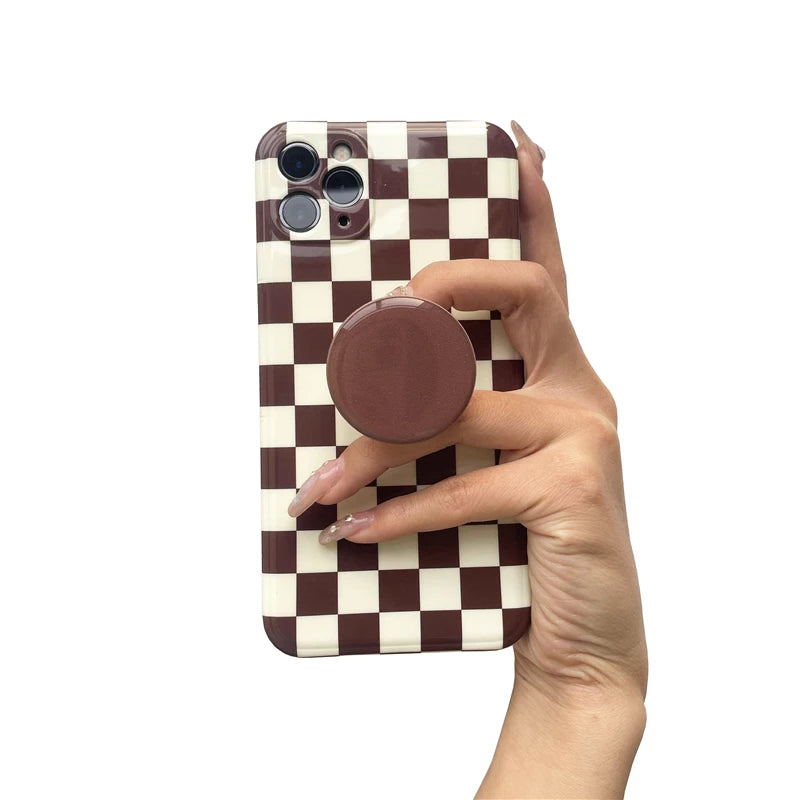 Popped Luxury Glossy Phone Socket for Phone Finger Ring Stand.