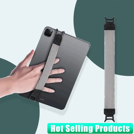 10.5 inch Generic Hand Strap Leather Handle Grip Security Hand-Strap for Tablet Stand Holder.