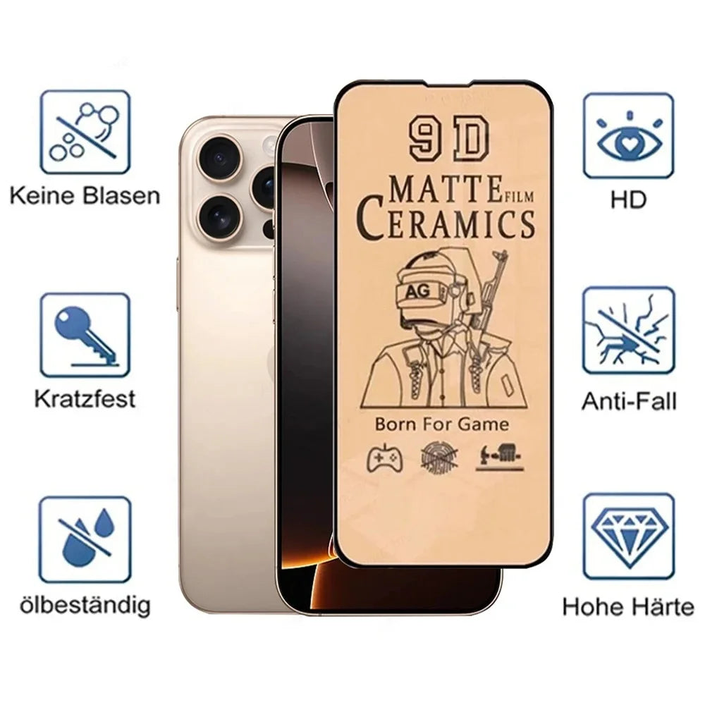 Ceramic Screen Protector For iPhone Matte Ceramic Film For iPhone Soft Film Not Glass.