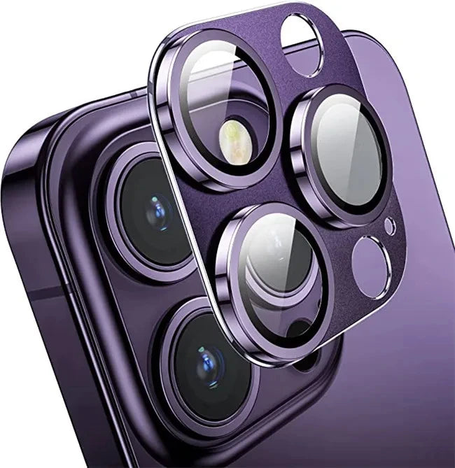 Metal Camera Lens Protector Glass For iPhone .
