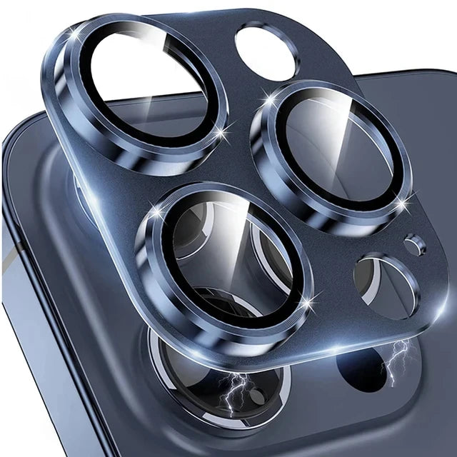 Metal Camera Lens Protector Glass For iPhone .