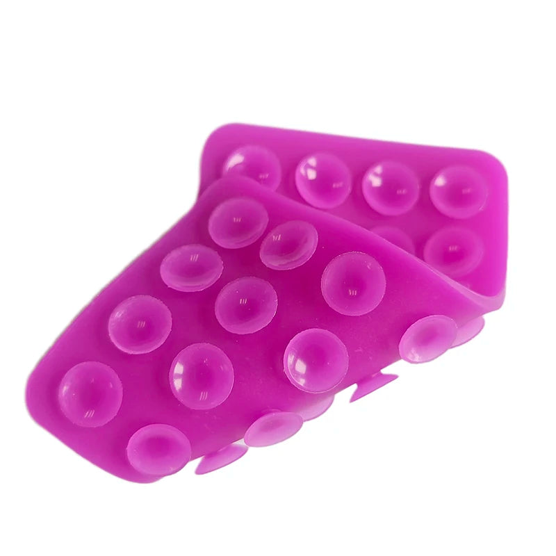 Silicone Suction Pad Double Sided For Mobile Phone Fixture Suction Cup Backed Adhesive Silicone Rubber Sucker Pad For Fixing