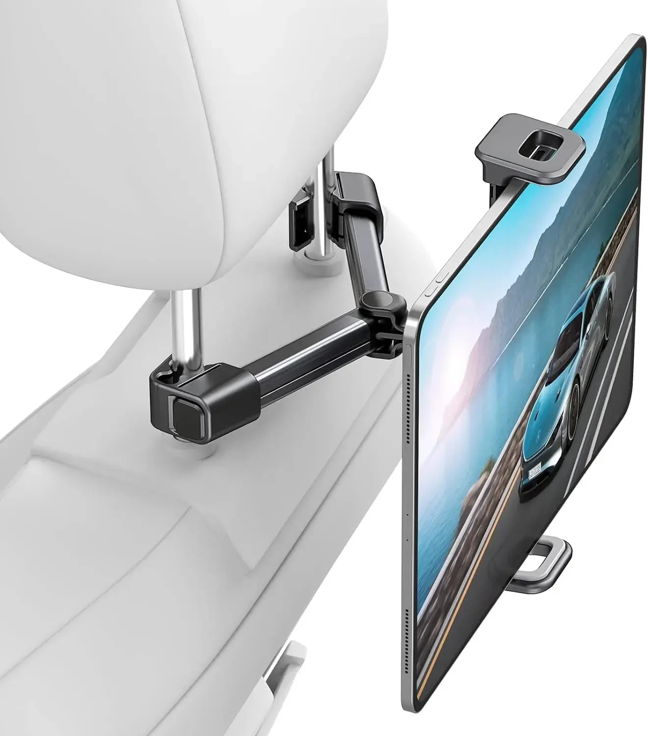 360°Rotation Car Headrest Backseat Mount,Phone/Tablet Car Holder,Car Trip Essentials,Adjustable Back Seat Tablet Holder.