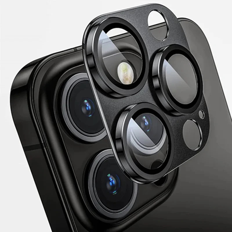 Metal Camera Lens Protector Glass For iPhone .