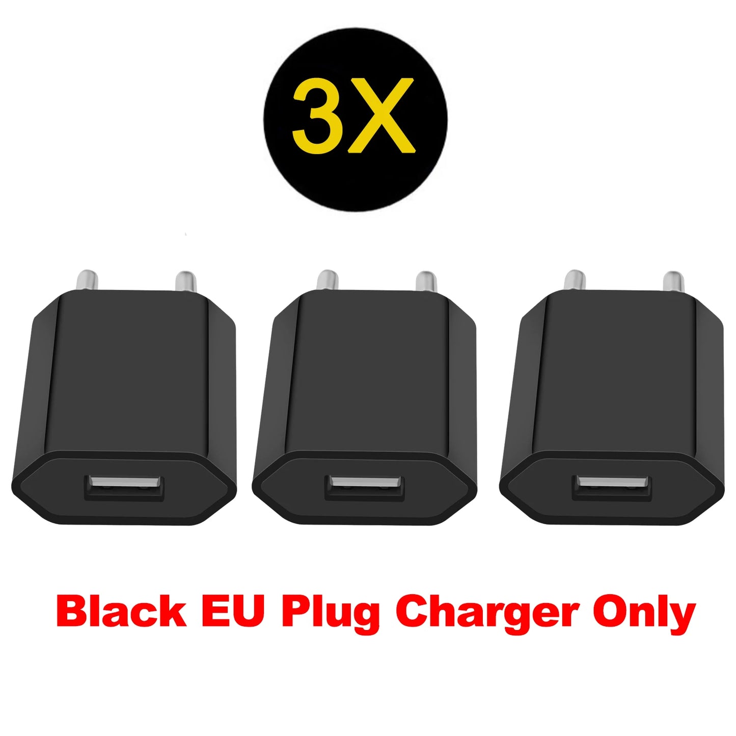 1/3/5pcs 1A 5V Power Supply Adapter Power EU Plug Portable USB Port Adapter Travel Wall Charger.