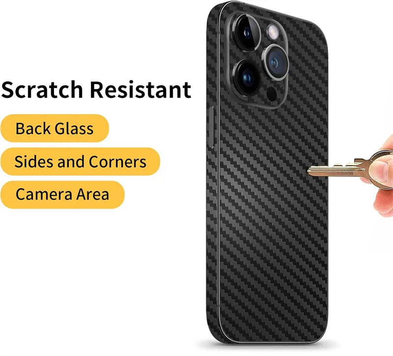Tear Down Carbon Fiber Skin for IPhone Plus Back Screen Protector Cover 3M Wrap Change Color Sticker Film.