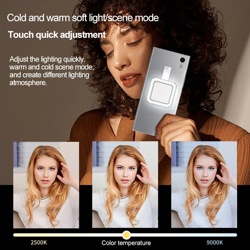 Mobile led light for cellphone led photography lighting selfie light for phone lighting for phone Selfie lamp led light shooting