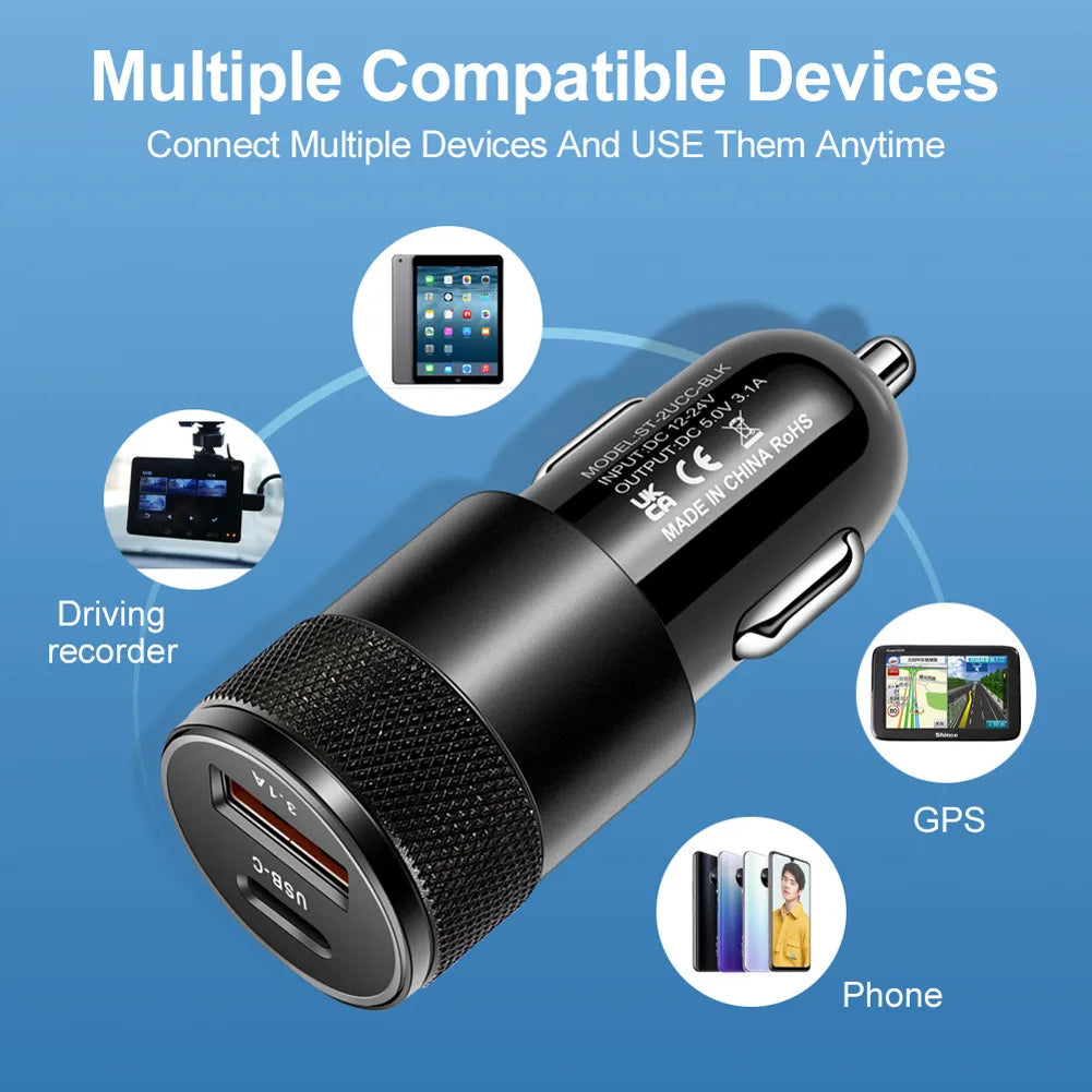 66W USB Car Charger Quick Charge 3.0 USB .