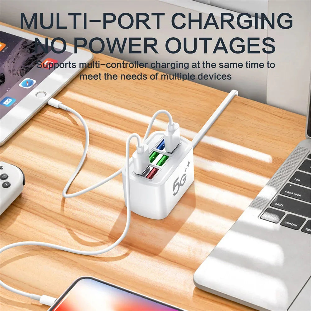Universal Power Strip Electric Socket 6 USB Ports Multifunction Extension Cable Table Socket EU US Plug Phone Charger Adapter.