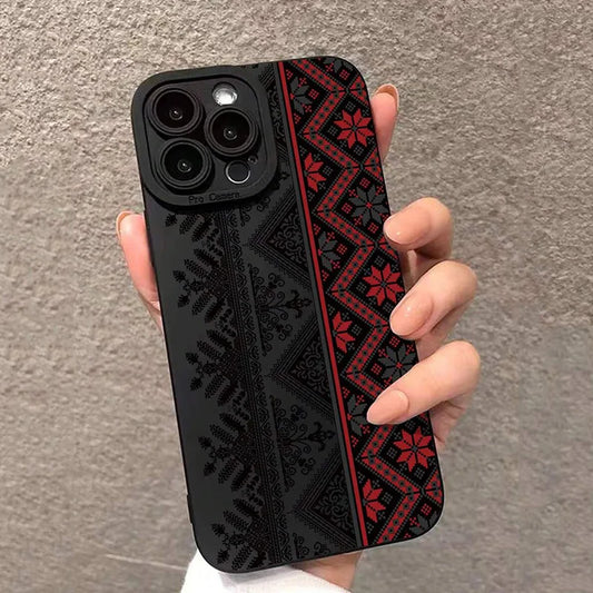 Vintage Totem Painting Shockproof Phone Case For iPhone .