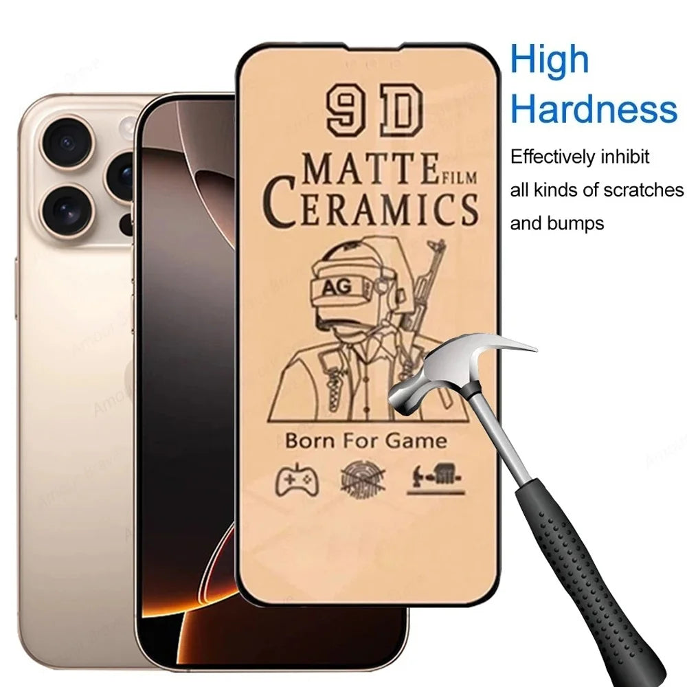 Ceramic Screen Protector For iPhone Matte Ceramic Film For iPhone Soft Film Not Glass.