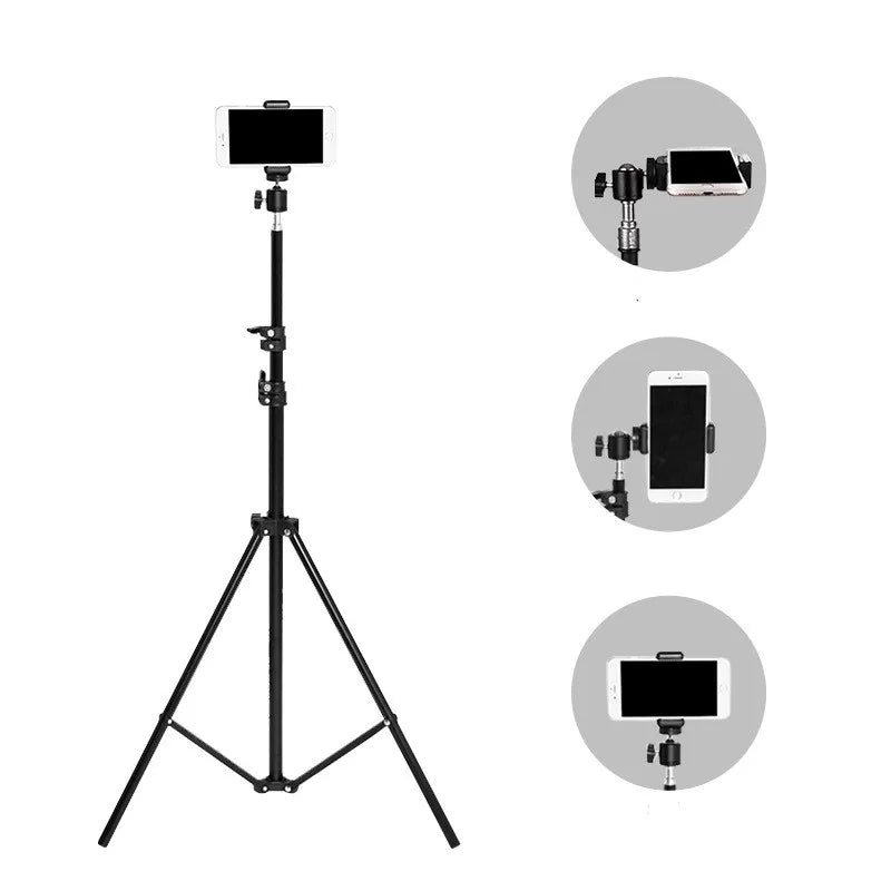 Mobile phone live support photo tripod multi-functional video recording selfie landing tripod.