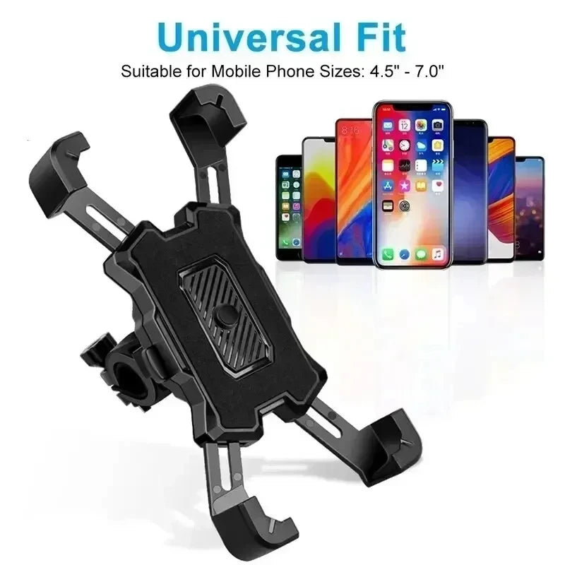Motorcycle Bike Phone Mount 360° Rotatable Phone Holder for Mountain Bike Moto Motorcycle Stand Bracket Non-slip Cycling.