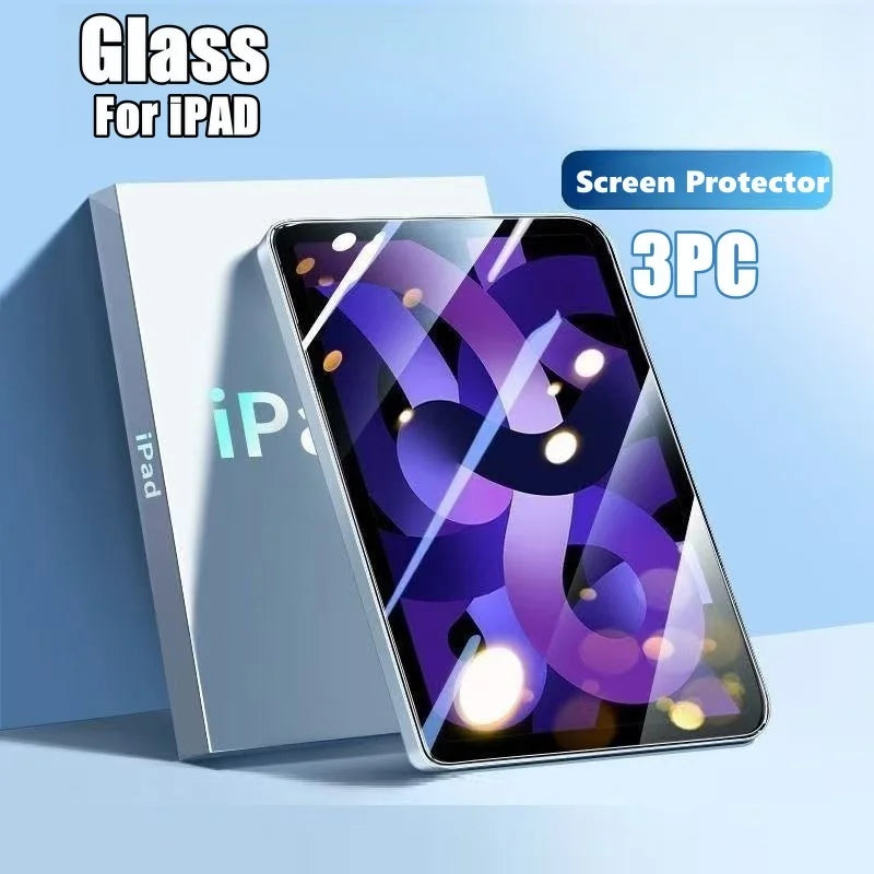 3PCS Tempered Glass screen protector For Ipad .