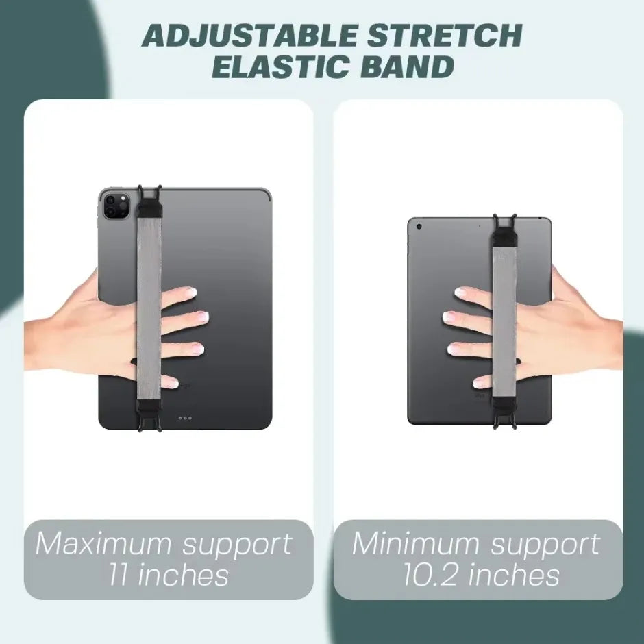 10.5 inch Generic Hand Strap Leather Handle Grip Security Hand-Strap for Tablet Stand Holder.