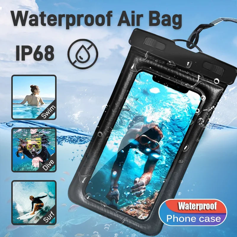 IP68 Universal Waterproof Phone Cases Bag .