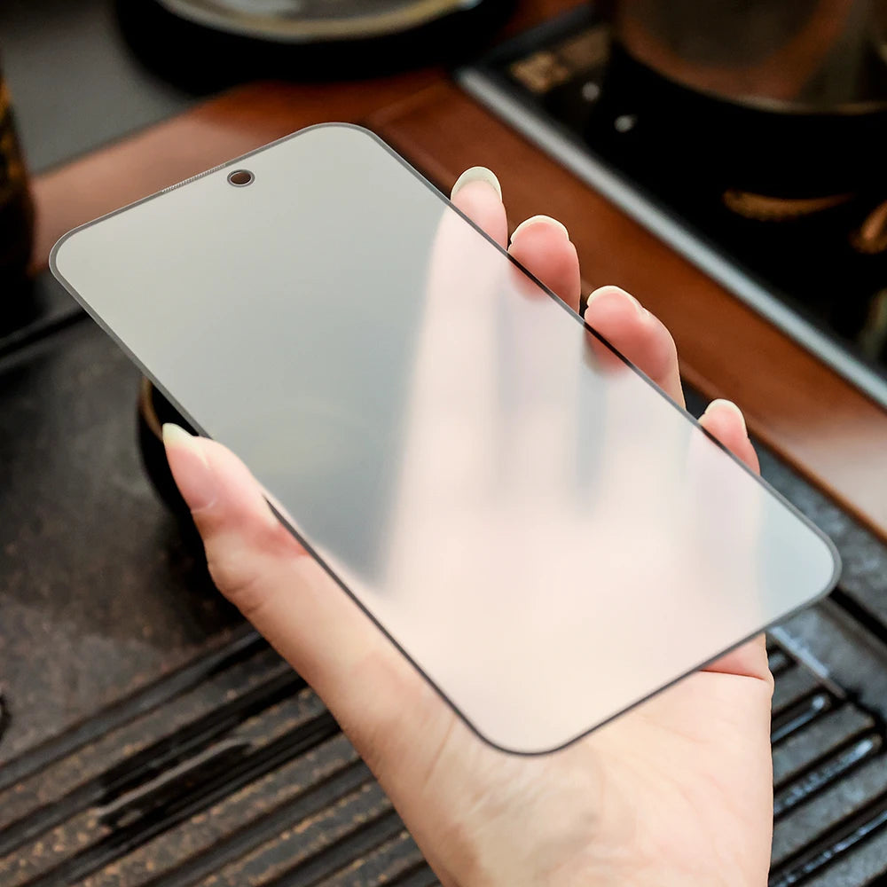 1-4PCS Frosted Matte Screen Protector For iPhoneTempered Glass.