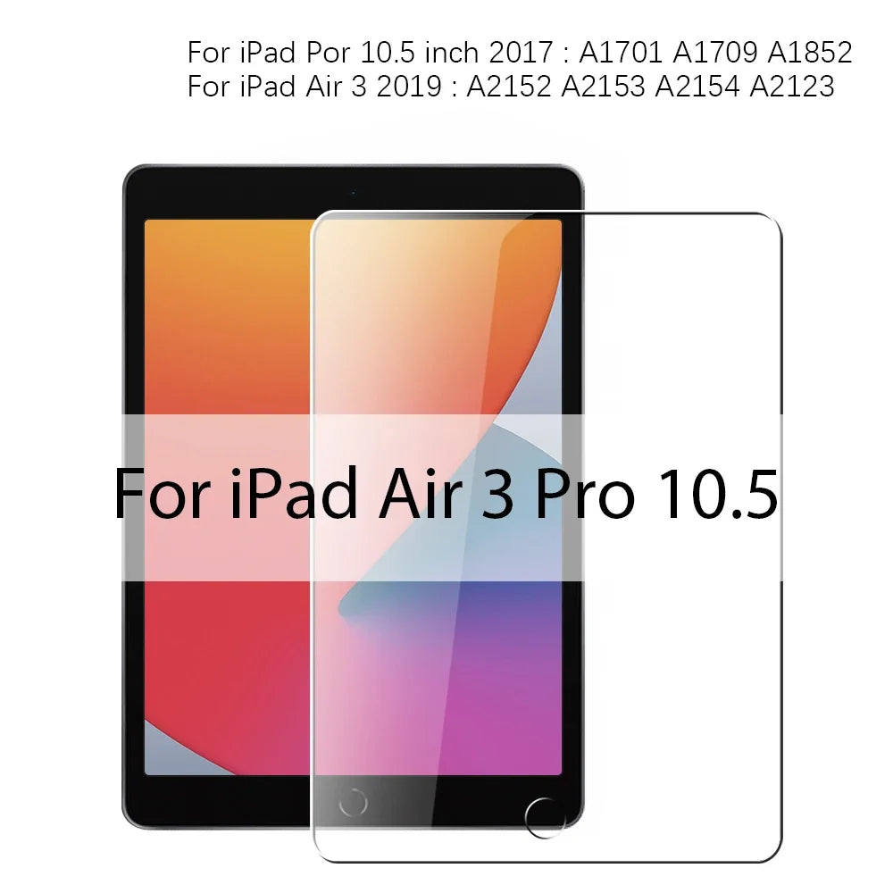 3PCS Tempered Glass screen protector For Ipad .