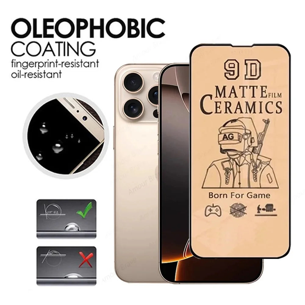 Ceramic Screen Protector For iPhone Matte Ceramic Film For iPhone Soft Film Not Glass.