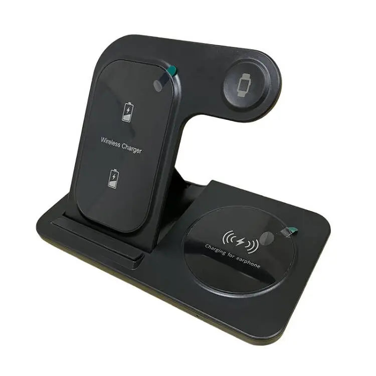 30W LED Fast Wireless Charger Stand 3 in 1 Foldable Charging Station for IPhone .