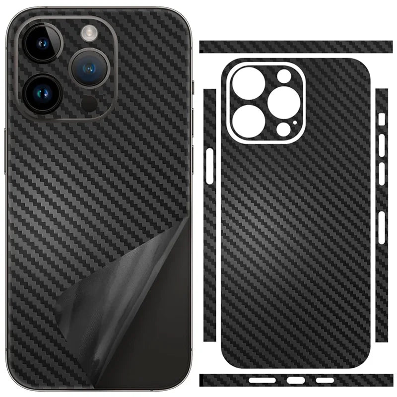 Tear Down Carbon Fiber Skin for IPhone Plus Back Screen Protector Cover 3M Wrap Change Color Sticker Film.