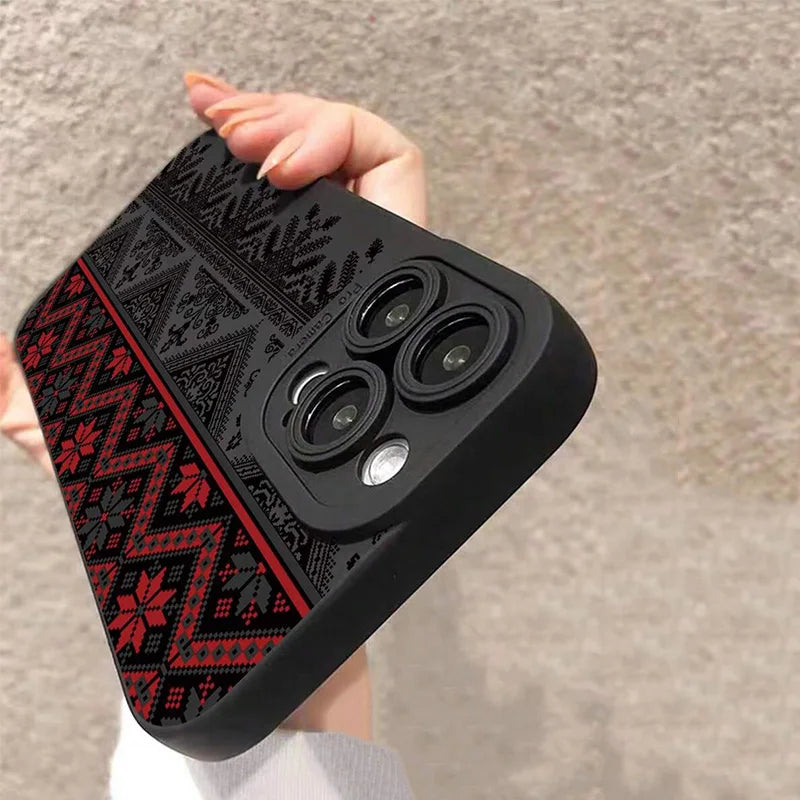 Vintage Totem Painting Shockproof Phone Case For iPhone .