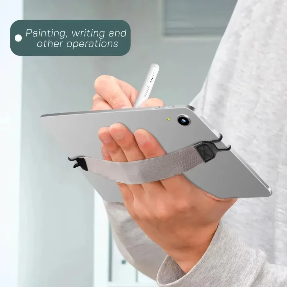 10.5 inch Generic Hand Strap Leather Handle Grip Security Hand-Strap for Tablet Stand Holder.