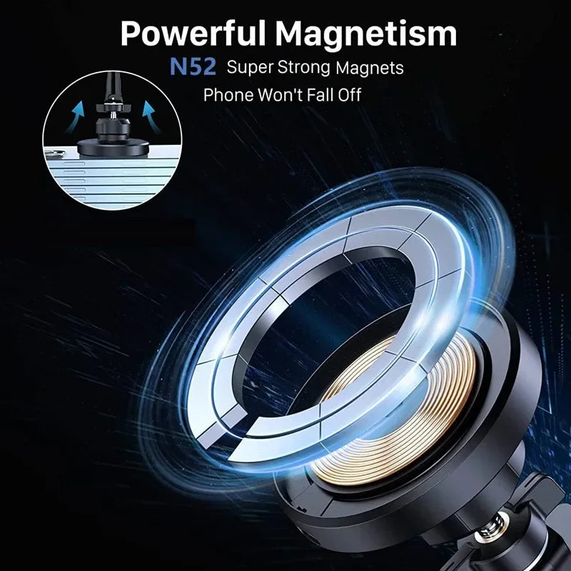 30W Magnetic Car Wireless Charger Phone Holder Stand Car Mount Fast Charging Dock Station.