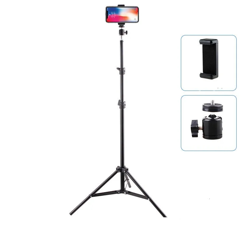 Mobile phone live support photo tripod multi-functional video recording selfie landing tripod.