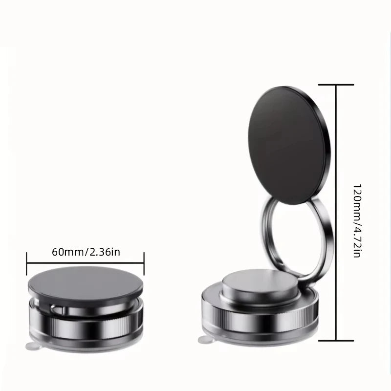 Newest 360 Degree Rotating Magnetic Mobile Phone Holder Vacuum Suction Cup Strong Magnetic Adsorption Car Phone Stand.
