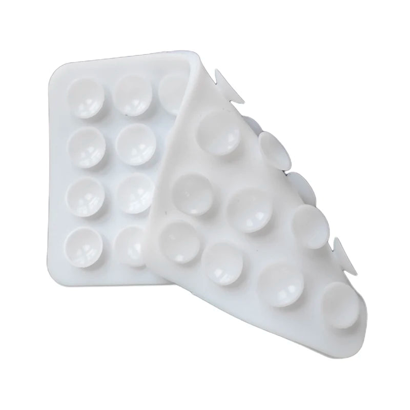 Silicone Suction Pad Double Sided For Mobile Phone Fixture Suction Cup Backed Adhesive Silicone Rubber Sucker Pad For Fixing