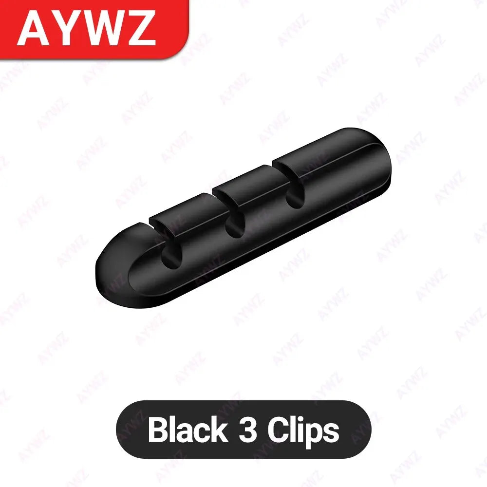 Adhesive Cable Holder Clips Cord Management Wire Organizer for Desktop USB Charging Cable Nightstand Power Cord Mouse .