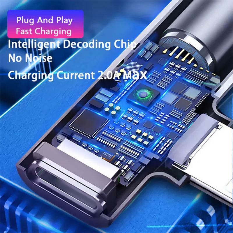 NEW 2 IN 1 Audio Headphone Charging Dual Adapter Splitter Earphone AUX Cable.