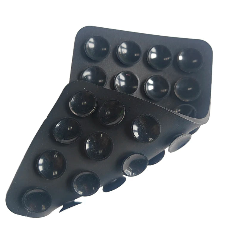 Silicone Suction Pad Double Sided For Mobile Phone Fixture Suction Cup Backed Adhesive Silicone Rubber Sucker Pad For Fixing
