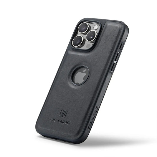 Luxury Strong Magnetic Leather Case for iPhone View Wireless Macsafe Magsafe Cover.