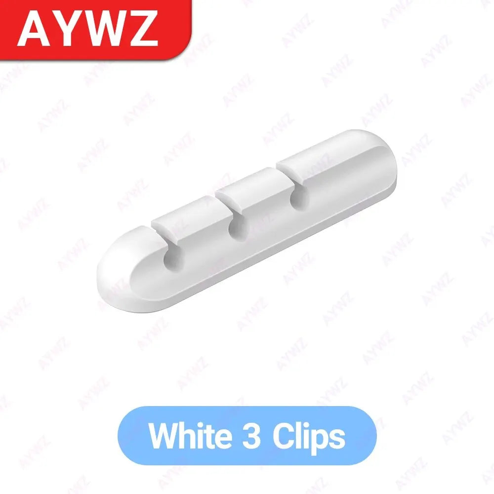 Adhesive Cable Holder Clips Cord Management Wire Organizer for Desktop USB Charging Cable Nightstand Power Cord Mouse .