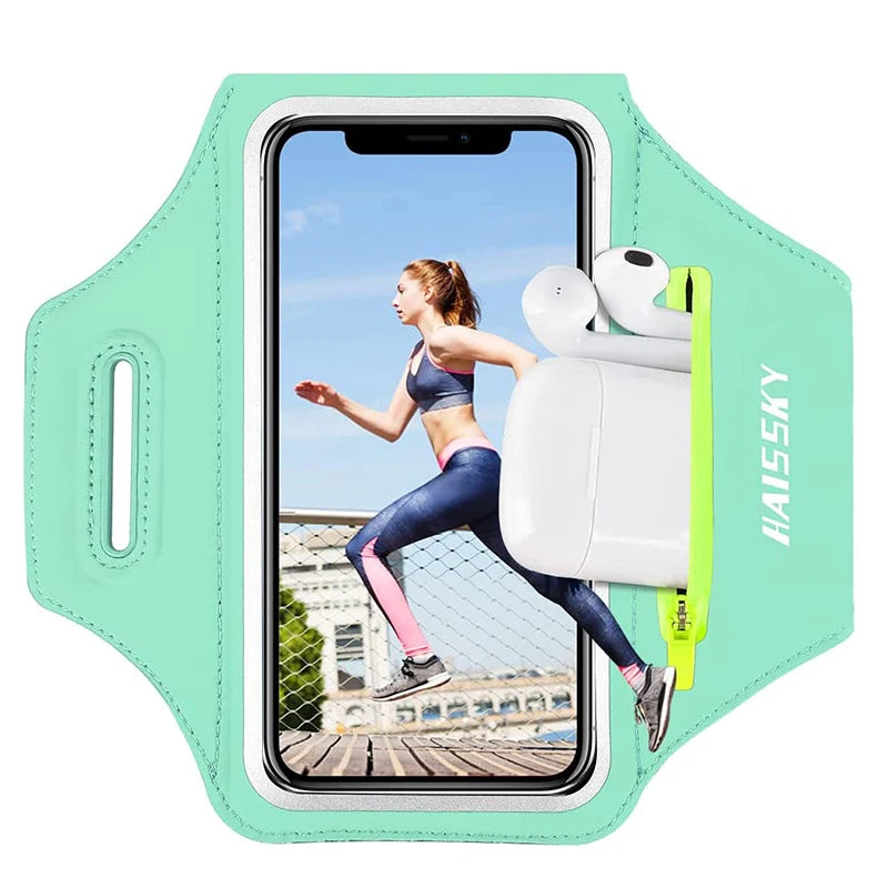 Zipper Pocket Running Sports Armband For Phone Outdoor Touch Screen Belt Arm Bags.