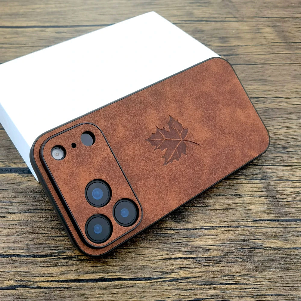 Luxury Leather Retra Case For iPhone Comfortable Touch Feeling As Skin Cover.