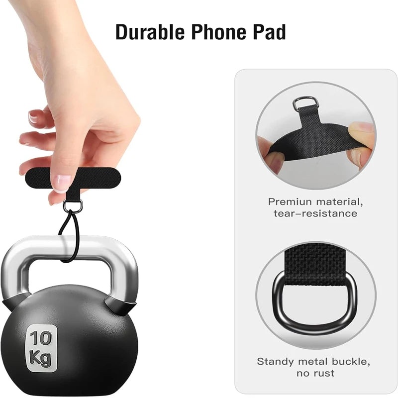 Universal Mobile Phone Lanyard Straps Gasket Anti-lost Nylon Detachable Phone Hanging Cord Patch Replacement Sling Tether Pad