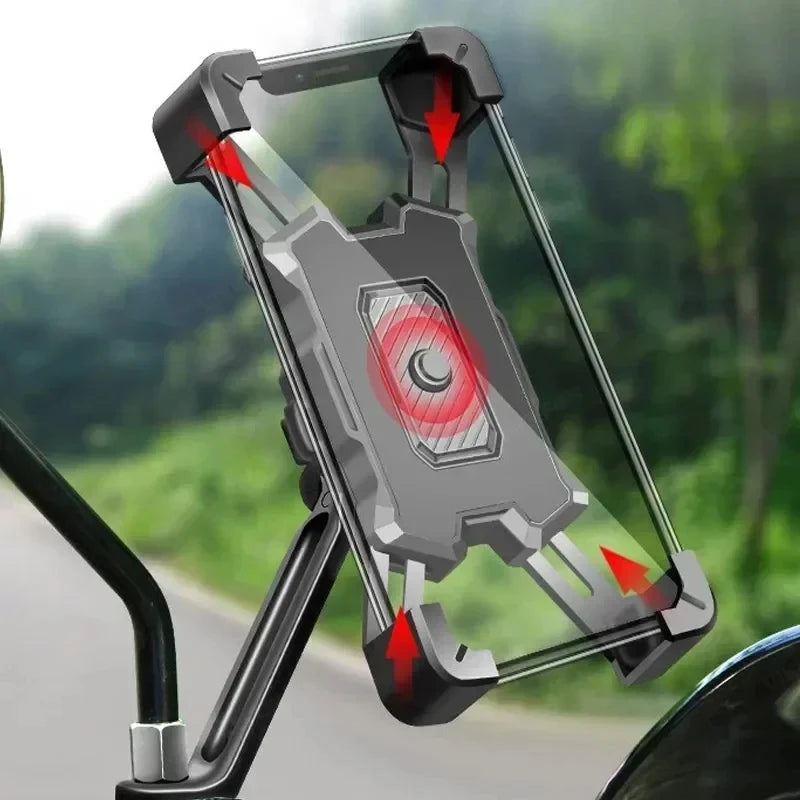 Motorcycle Bike Phone Mount 360° Rotatable Phone Holder for Mountain Bike Moto Motorcycle Stand Bracket Non-slip Cycling.