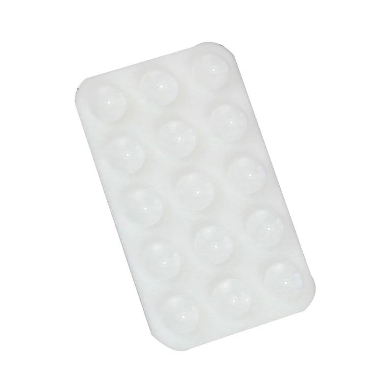 Silicone Suction Pad Double Sided For Mobile Phone Fixture Suction Cup Backed Adhesive Silicone Rubber Sucker Pad For Fixing