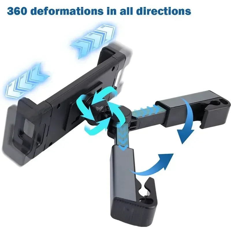 360°Rotation Car Headrest Backseat Mount,Phone/Tablet Car Holder,Car Trip Essentials,Adjustable Back Seat Tablet Holder.