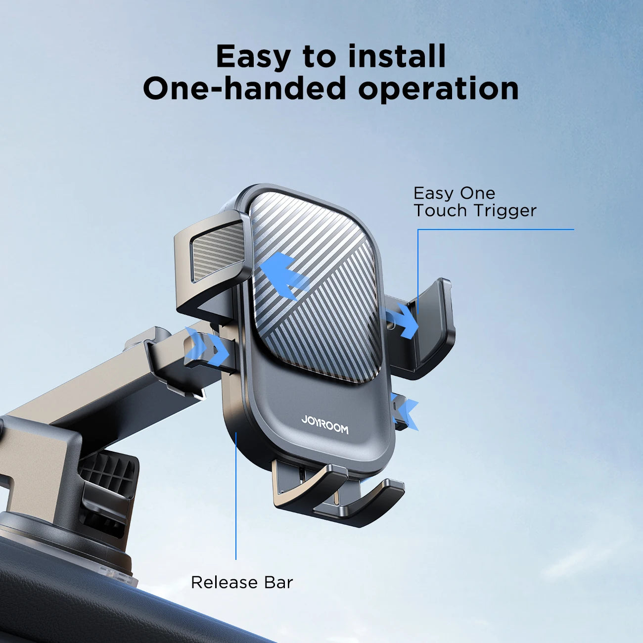 Joyroom Universal Car Mount Phone Holder with Suction Cup Base Dashboard Car Cell Phone Stand.
