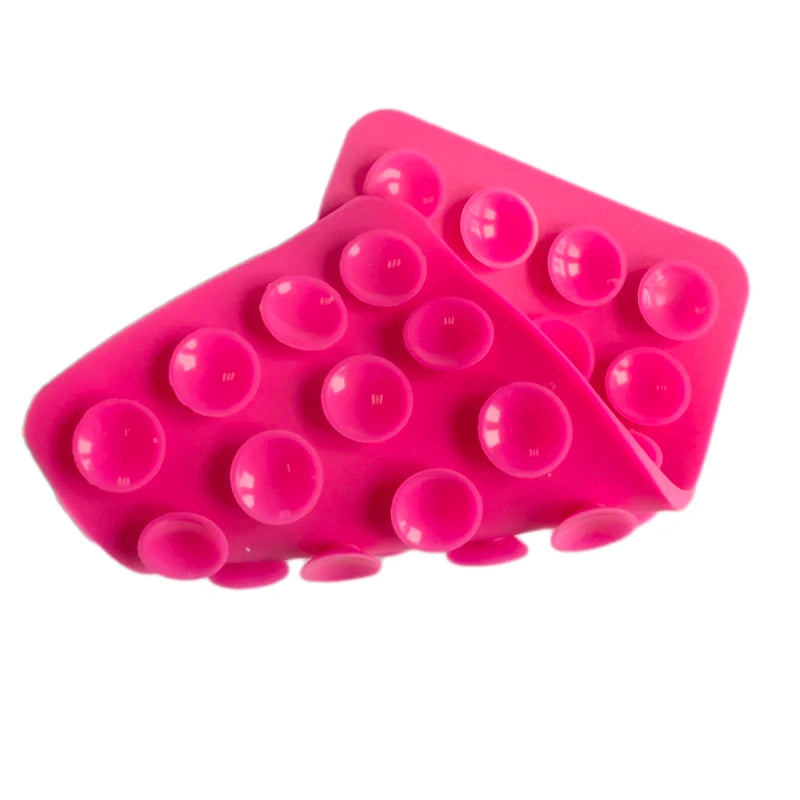 Silicone Suction Pad Double Sided For Mobile Phone Fixture Suction Cup Backed Adhesive Silicone Rubber Sucker Pad For Fixing