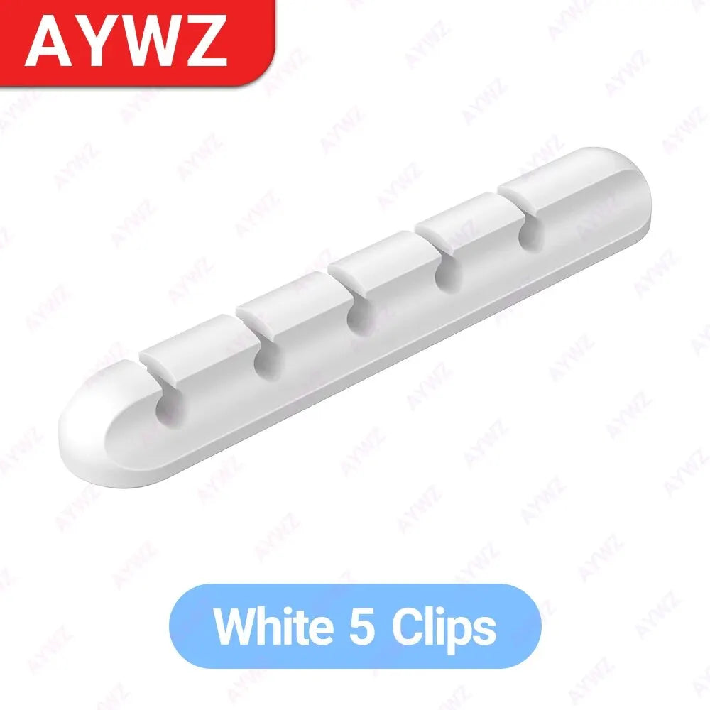 Adhesive Cable Holder Clips Cord Management Wire Organizer for Desktop USB Charging Cable Nightstand Power Cord Mouse .